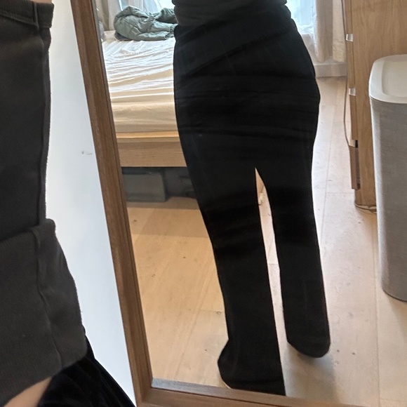 Black Velvet🐈⬛draped pants flowy and flared - Picture 6 of 9